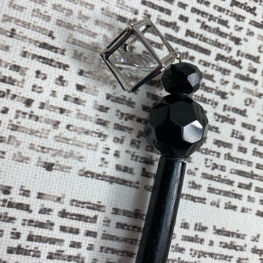 Black wooden HairStick Hair Stick